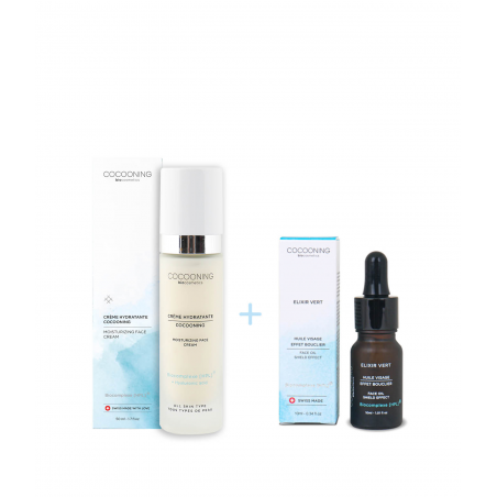 Duo Crème hydratante + Elixir vert deluxe Duo Crème hydratante + Elixir vert deluxe