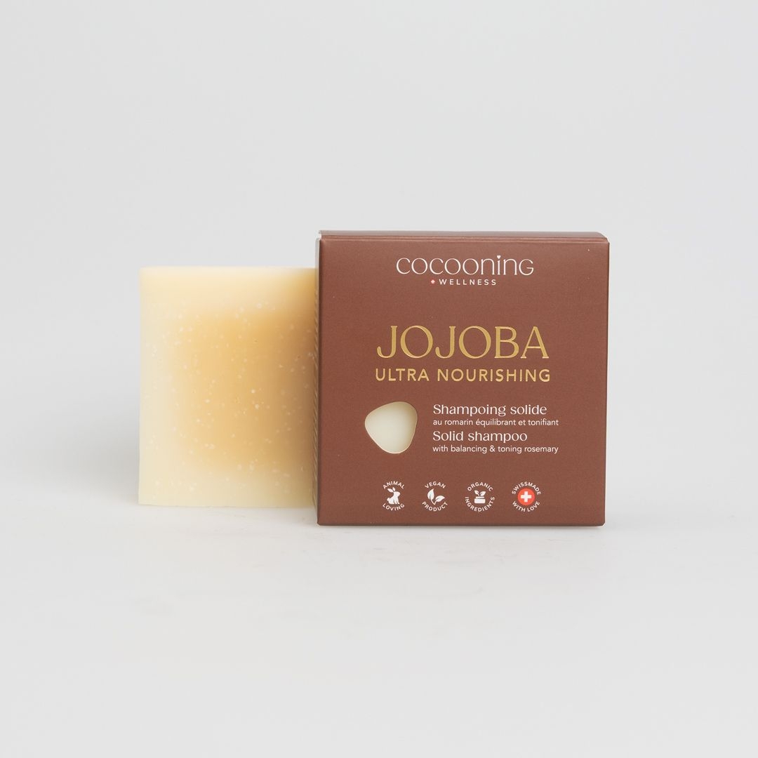 Solid shampoo with jojoba oil