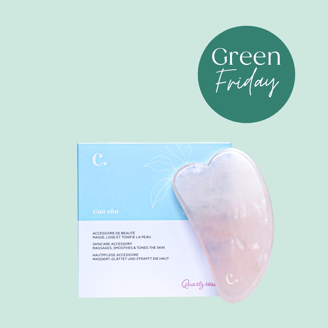 Gua sha en Quartz rose