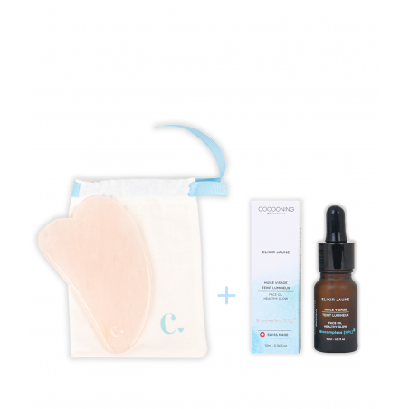 Duo Gua Sha + Elixir jaune Deluxe Duo Gua Sha + Elixir jaune Deluxe