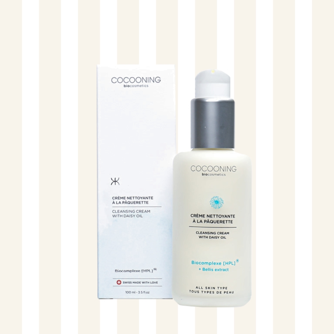 Cleansing cream with daisy