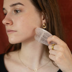Gua sha en Quartz rose