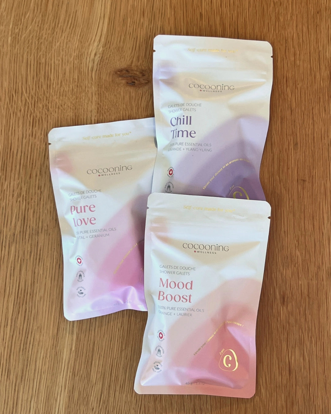 Trio-pack de galets de douche - RELAX – image principale du produit
